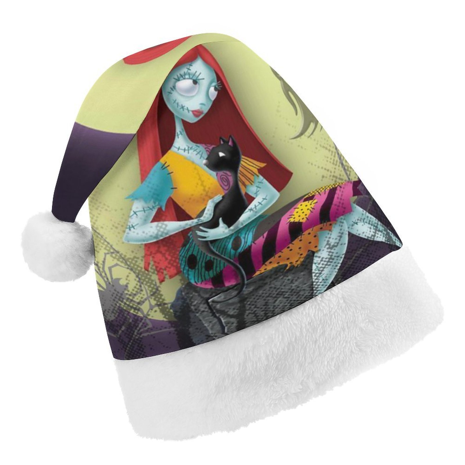 Doll The Nightmare Before Christmas Christmas Hat for Adult And Kids Xmas Decor Ornaments Christmas New Year Festive Holiday Party Supplies Plush Santa Claus Hats